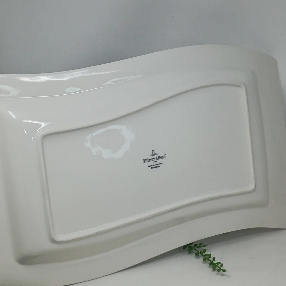 Villeroy & Boch Wave Classic White Rectangular Platter